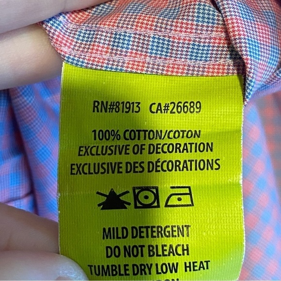 Robert Graham X Collection Large L Tailored Fit Contrast Cuffs Pink Blue Plaid - Picture 6 of 11